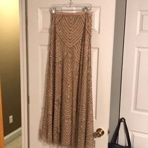 Adriana Papell Detailed Bead Skirt